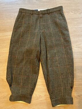 VTG Polo Ralph Lauren Golf Men’s 32 Plaid Buckle Cuff Houndstooth Trouser Pants